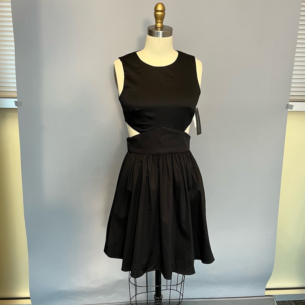 French Connection Little Black Dress with cut outs